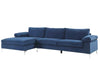 Ronni Sectional Sofa Velvet Blue