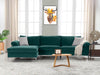 Ronni Sectional Sofa Velvet Green