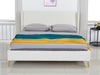 T Santos Boucle Bed Frame Queen White