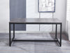 T Marble Look Dining Table 1.6M Grey
