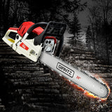 DS NA 62CC Chainsaw Commercial Petrol 20" Bar E-Start 20 Bar Pruning Chain Saw