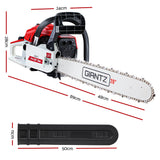 DS NA GIANTZ 52CC Petrol Commercial Chainsaw Chain Saw Bar E-Start Pruning