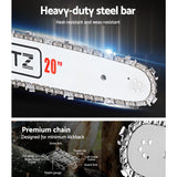 DS NA GIANTZ 52CC Petrol Commercial Chainsaw Chain Saw Bar E-Start Pruning