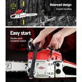 DS NA GIANTZ 52CC Petrol Commercial Chainsaw Chain Saw Bar E-Start Pruning