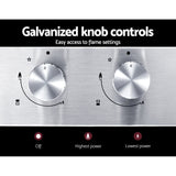 DS NA Gas Cooktop 30cm Gas Stove Cooker 2 Burner Cook Top Konbs NG LPG Steel