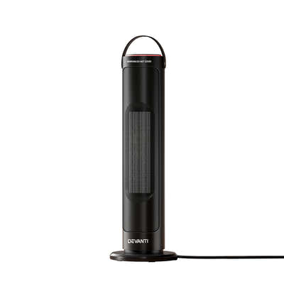 Ceramic Tower Heater Electric Portable Oscillating Remote Control 2000W
