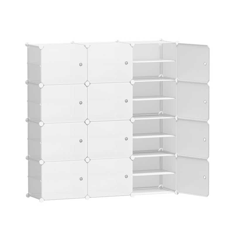 DS NA Artiss DIY Shoe Box Shoe Cabinet White Storage  Portable Organiser Stand