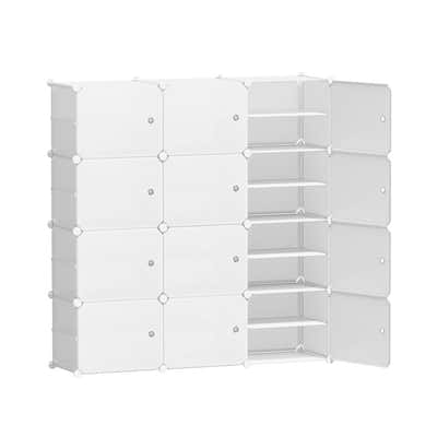 DS NA Artiss DIY Shoe Box Shoe Cabinet White Storage  Portable Organiser Stand