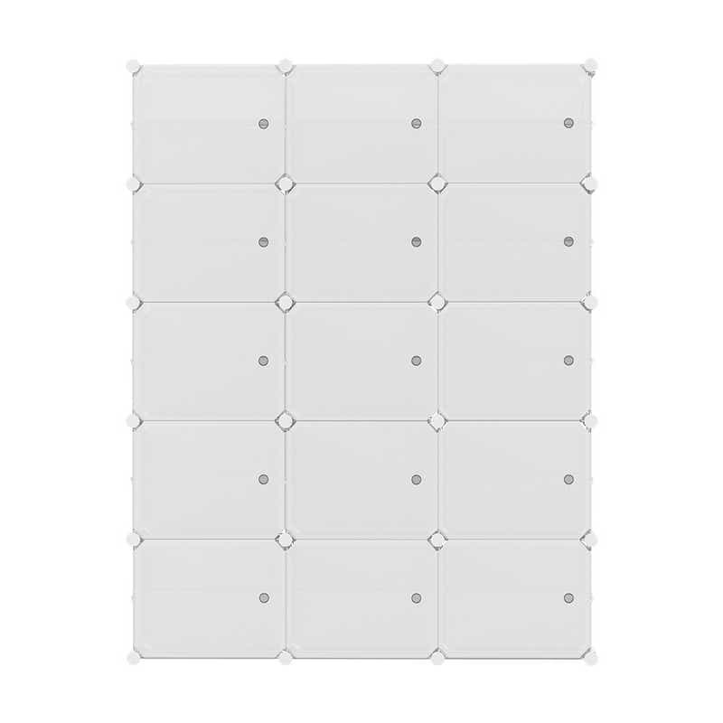 DS NA Artiss Shoe Cabinet DIY Shoe Box White  Portable Organiser Storage Stand