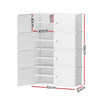 DS NA Artiss Shoe Cabinet DIY Storage Shoe Box White Portable Organiser Stand