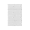 DS NA Artiss Shoe Cabinet DIY Storage Shoe Box White Portable Organiser Stand