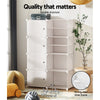 DS NA Artiss Shoe Cabinet DIY Storage Shoe Box White Portable Organiser Stand