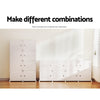 DS NA Artiss Shoe Cabinet DIY Storage Shoe Box White Portable Organiser Stand