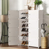 DS NA Artiss Shoe Cabinet DIY Storage Shoe Box White Portable Organiser Stand