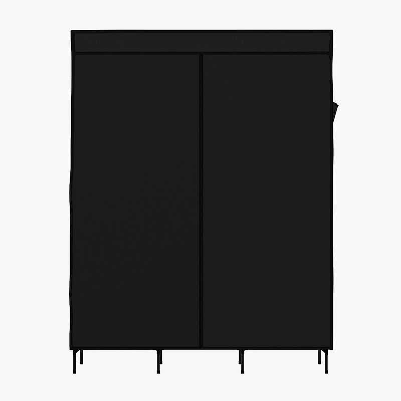 DS NA Artiss Clothes Wardrobe Storage Large Portable Organiser with Shelf Black
