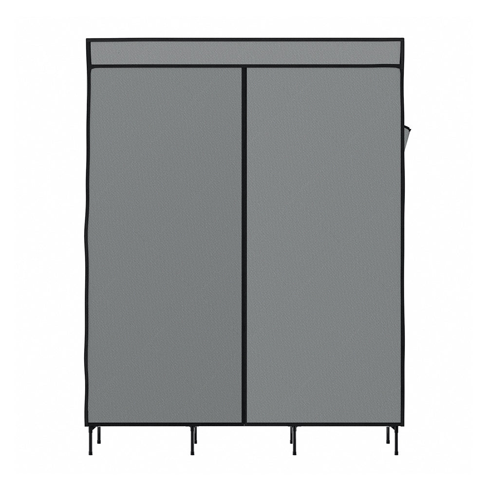 DS NA Artiss Clothes Wardrobe Storage Large Portable Organiser with Shelf Grey
