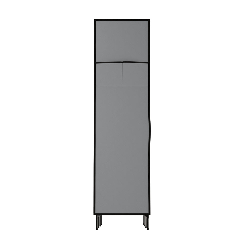 DS NA Artiss Clothes Wardrobe Storage Large Portable Organiser with Shelf Grey
