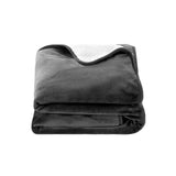 DS NA Electric Throw Rug Heated Blanket Washable Snuggle Flannel Winter Grey