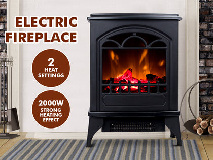 DS Electric Fireplace 2000W
