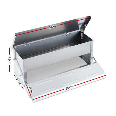 DS NA Auto Chicken Feeder Automatic Chook Poultry Treadle Self Opening Coop