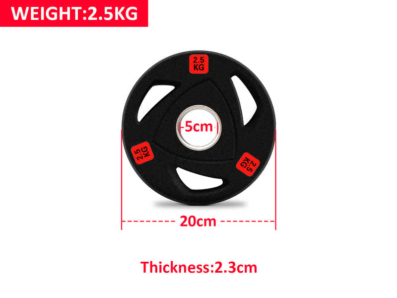 DS Rubber Weight Plates 2.5kg - Set of 4