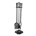 DS NA Grillz Fireplace Tool Set Fire Place Tools Poker Brush Shovel Stand Tongs