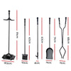 DS NA Grillz Fireplace Tool Set Fire Place Tools Poker Brush Shovel Stand Tongs