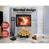 DS NA Grillz Fireplace Tool Set Fire Place Tools Poker Brush Shovel Stand Tongs