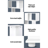 DS NA Artiss 3 Tier Zig Zag Bookshelf - White