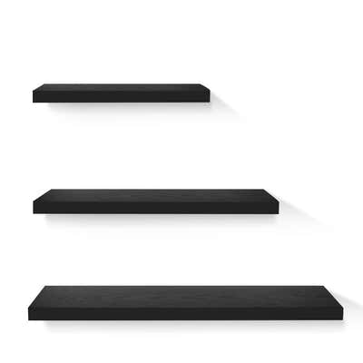 DS NA Artiss 3 Piece Floating Wall Shelves - Black