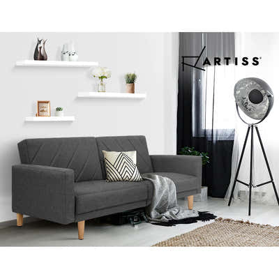 DS NA Artiss 3 Piece Floating Wall Shelves - White
