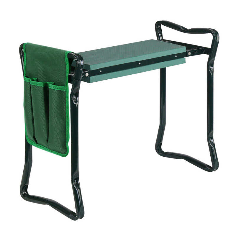 DS NA Garden Kneeler Padded Seat Stool Outdoor Bench Knee Pad Foldable 3-in-1