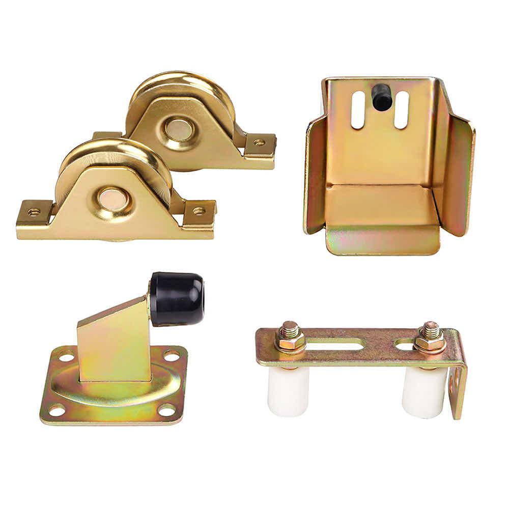 DS NA Roller Guide Gate Opener Track Stopper Sliding Hardware Accessories Kit