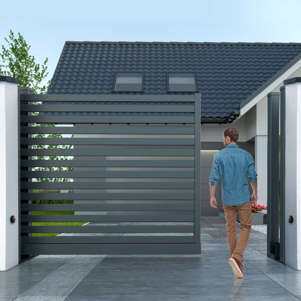DS NA LockMaster Infrared Solar Swing Sliding Gate Opener