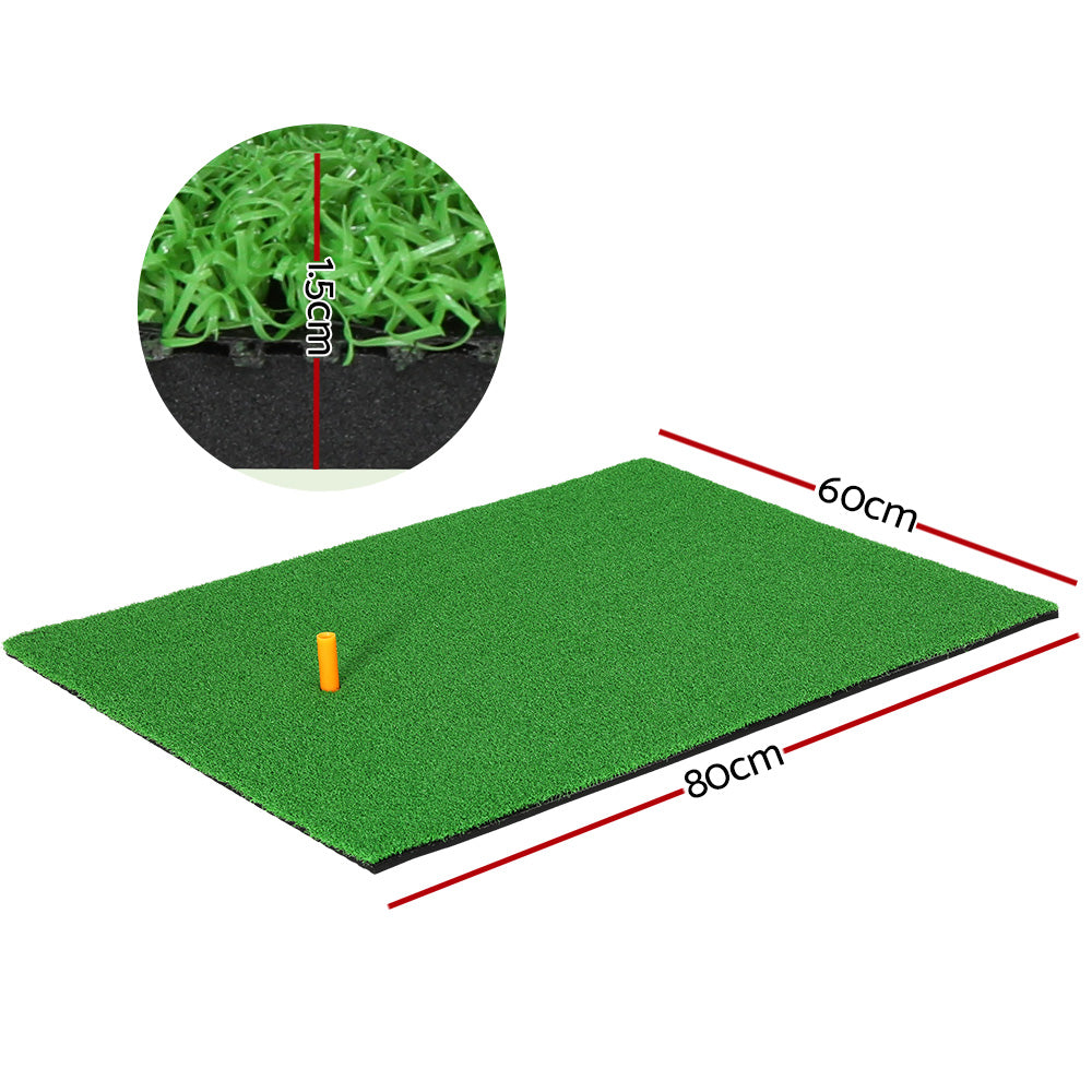 DS NA Golf Hitting Mat Portable Driving Range Practice Training Aid 80x60cm