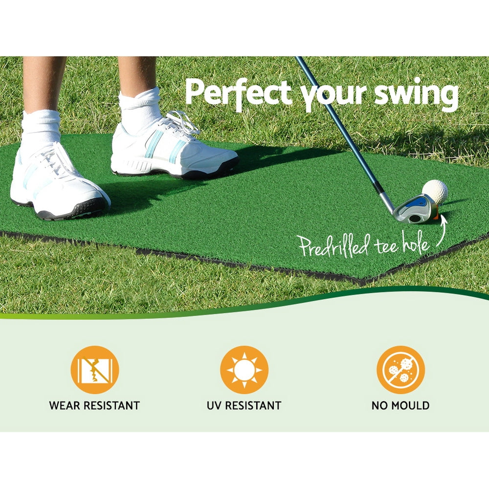 DS NA Golf Hitting Mat Portable Driving Range Practice Training Aid 80x60cm