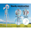 DS NA Garden Windmill 4FT 146cm Metal  Outdoor Decor Ornamental Wind Will