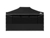 Gazebo C Silver coated roof 3x4.5M Black