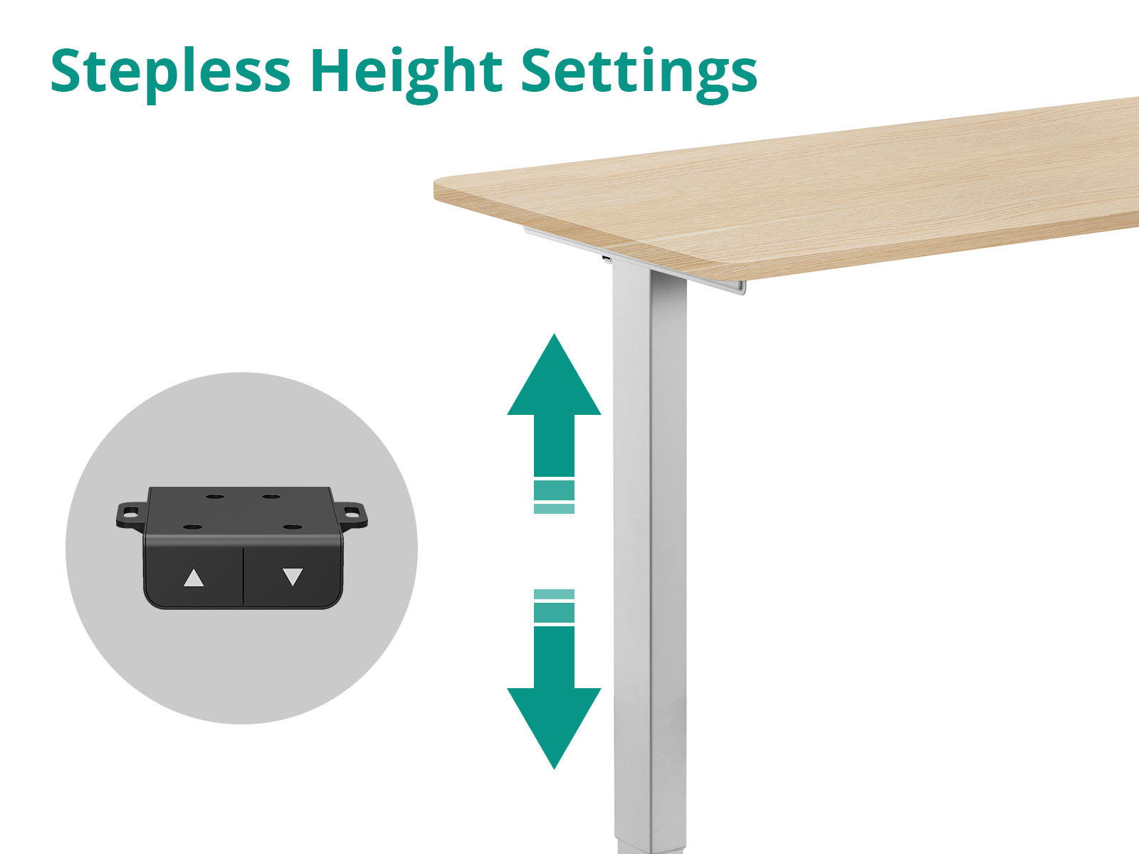 Table Top  + Height Adjustable Desk Frame