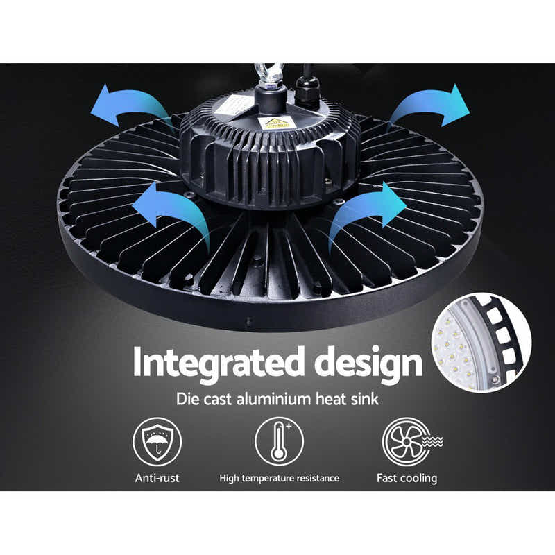 DS NA Leier LED High Bay Lights Light 200W Industrial Workshop Warehouse Gym BK