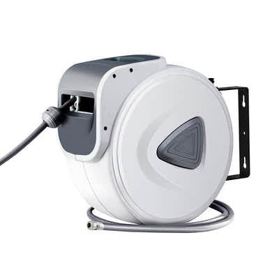 DS NA Air Hose Reel 10m Retractable Rewind Swivel Wall Mount Compressor Garage