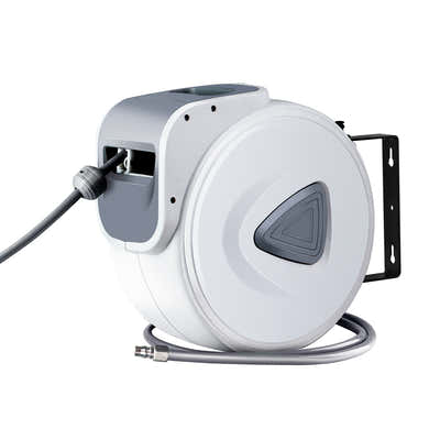 DS NA Air Hose Reel 20m Retractable Rewind Swivel Wall Mount Compressor Garage