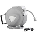 DS NA 20M Retractable Water Hose Reel Garden Storage AutoRewind Spray Gun