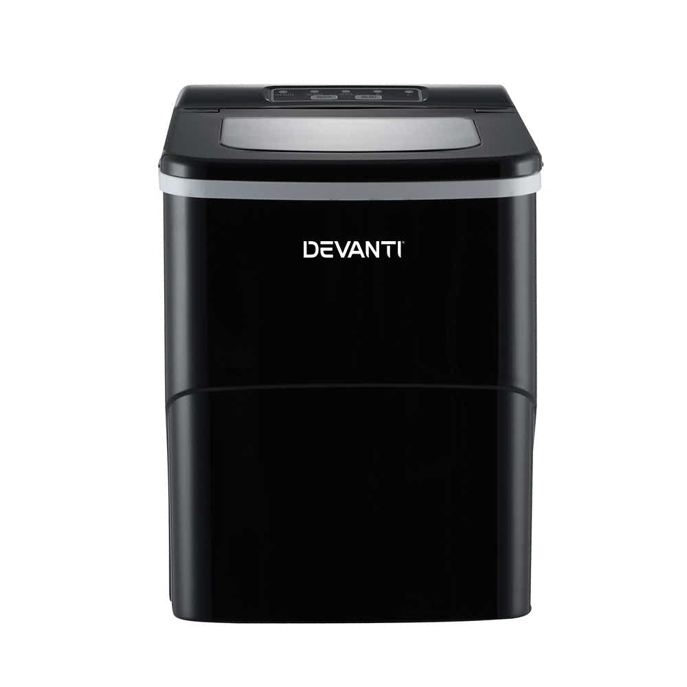 DS NA Portable Ice Cube Maker Machine 2L Home Bar Benchtop Easy Quick Black