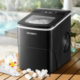 DS NA Portable Ice Cube Maker Machine 2L Home Bar Benchtop Easy Quick Black