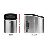 DS NA Devanti 2.4L Stainless Steel Portable Ice Cube Maker