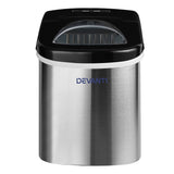 DS NA Devanti 2.4L Stainless Steel Portable Ice Cube Maker