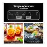 DS NA Devanti 2.4L Stainless Steel Portable Ice Cube Maker