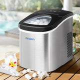 DS NA Devanti 2.4L Stainless Steel Portable Ice Cube Maker