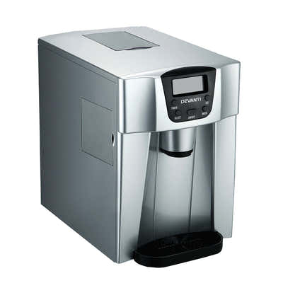 DS NA Devanti 2L Portable Ice Cuber Maker & Water Dispenser - Silver